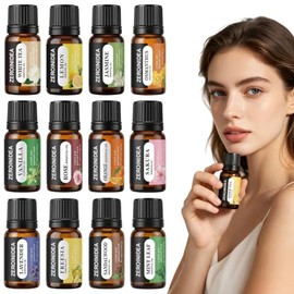 12 PCS Aceites Esenciales de Aromaterapia,Aceites esenciales elaborado con ingredientes naturales,Aceites para difusor de aromas para fabricacin de...