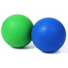 2-Pack Firm Lacrosse Massage Balls (Blue & Green) - for