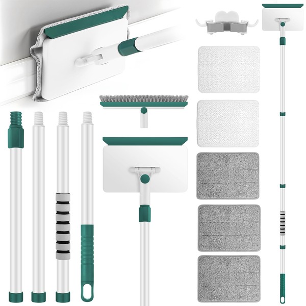 Baseboard Cleaner Tool with Handle, 60" Extendable Long Handle Baseboard