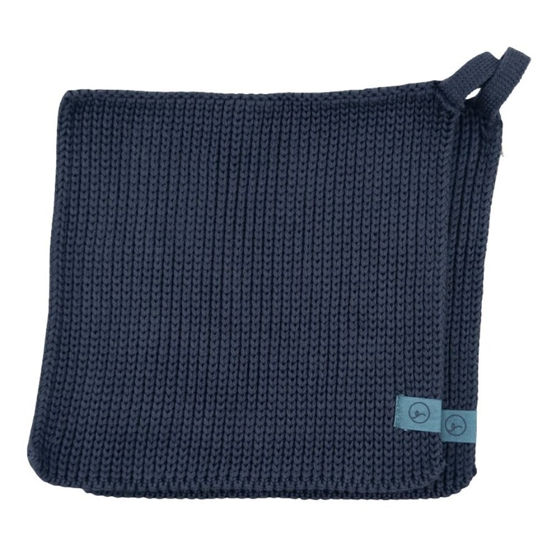Ecovask Pot Holders Two Pack Organic Cotton, Sea Foam