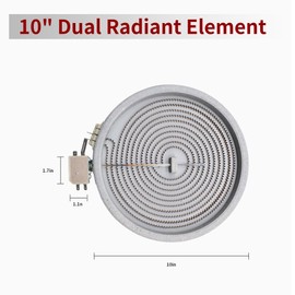 W11047722 8523692 W10248262 10in Range Stove Burner Replacement Replace Part WP8273992 PS11775308 4461933 AP6041999 Radiant Surface Element