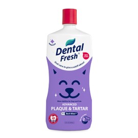 Dental Fresh Advanced Plaque and Tartar Water Additive, 32oz – Dog Teeth Cleaning Formula to Freshen Breath and Improve Overall Oral Health
