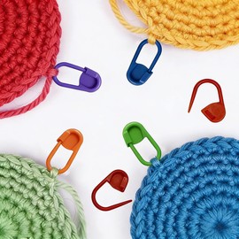 300 Pcs Crochet Stitch Markers with 15 Colors | Knitting and Crochet Accessories in a Box for Handwork Knitting Craft Marking