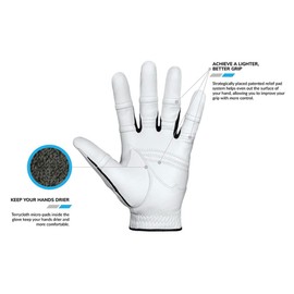 Bionic Men's StableGrip 2.0 White Golf Glove, Left Hand, Large