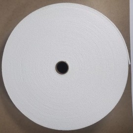 Unbranded WHITE KNITTED ELASTIC ROLL -  1'' Wide 50 Yards - Mask Stretchy - Inch Wide Band