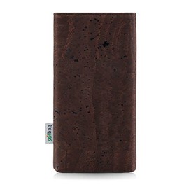 Stilbag ma√ügeschneiderte Korkh√ºlle VIGO | Smartphone-Tasche aus Kork | Handy Schutzh√ºlle | Handytasche Made in Germany (Braun - Azur)