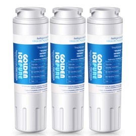 GOLDEN ICEPURE UKF8001 Replacement for MAYTAG UKF8001, Whirlpool Filter 4 EveryDrop EDR4RXD1, 3 pack, Mfi2570fez Msd2651heb, Kitchenaid Krfc300ess01, KENMORE 469006, RWF0900A Refrigerator Water Filter