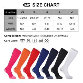 CS CELERSPORT 2 Pack Baseball Softball Soccer Socks Over the Calf Sports Tube Socks for Youth Men and Women Large Navy Blue