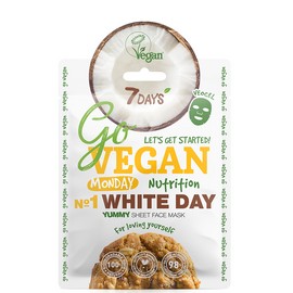7Days Go Vegan Face Mask White Day For Loving Yourself, 25gr