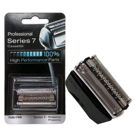 Upgrade Series 7 70B Black Shaver Replacement Foil & Cutter w/Retail Packaging For Br-aun Pulsonic 5693, 760CC, 9585, 9785, 5673,790CC, 9595, 9795, 5671, 790CC