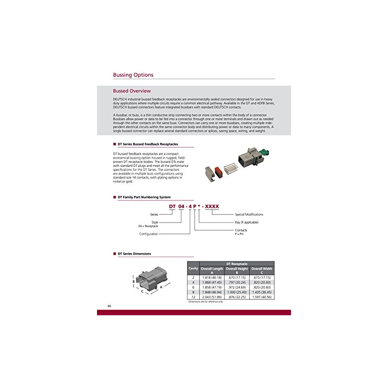 CustomConnectorKits Deutsch DT Enhanced Black Splice Kit (DT04-4P-EP13: 4 Position