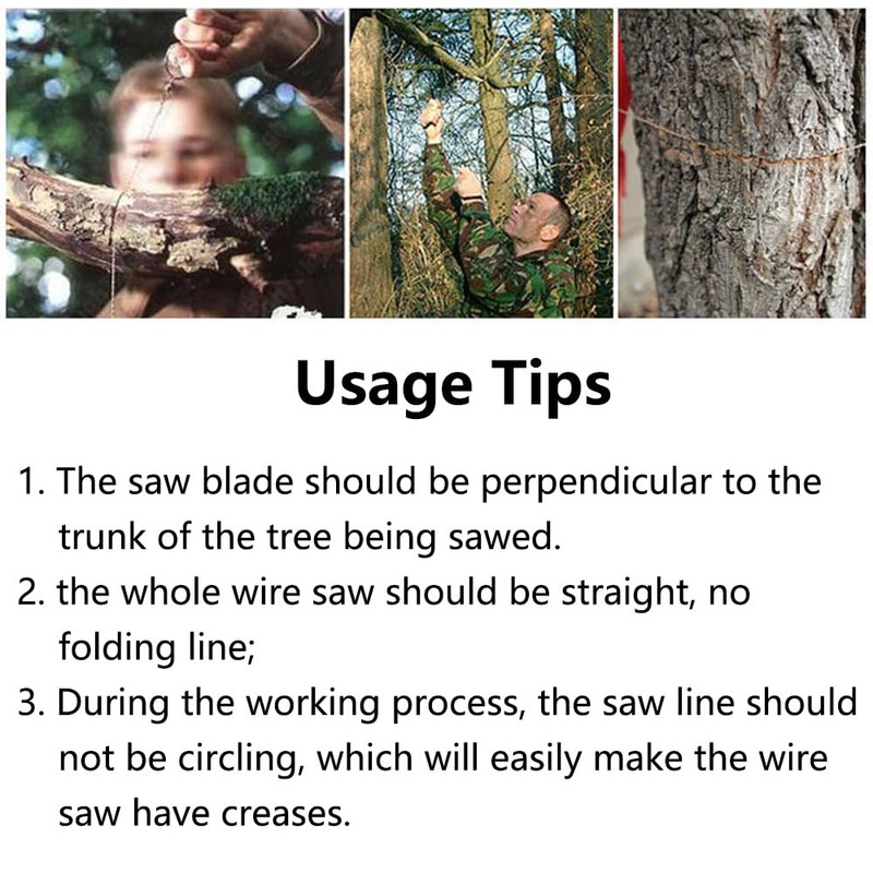 SagaSave 1 x Survival Wire Saw, Bag Chainsaw Mini Wire