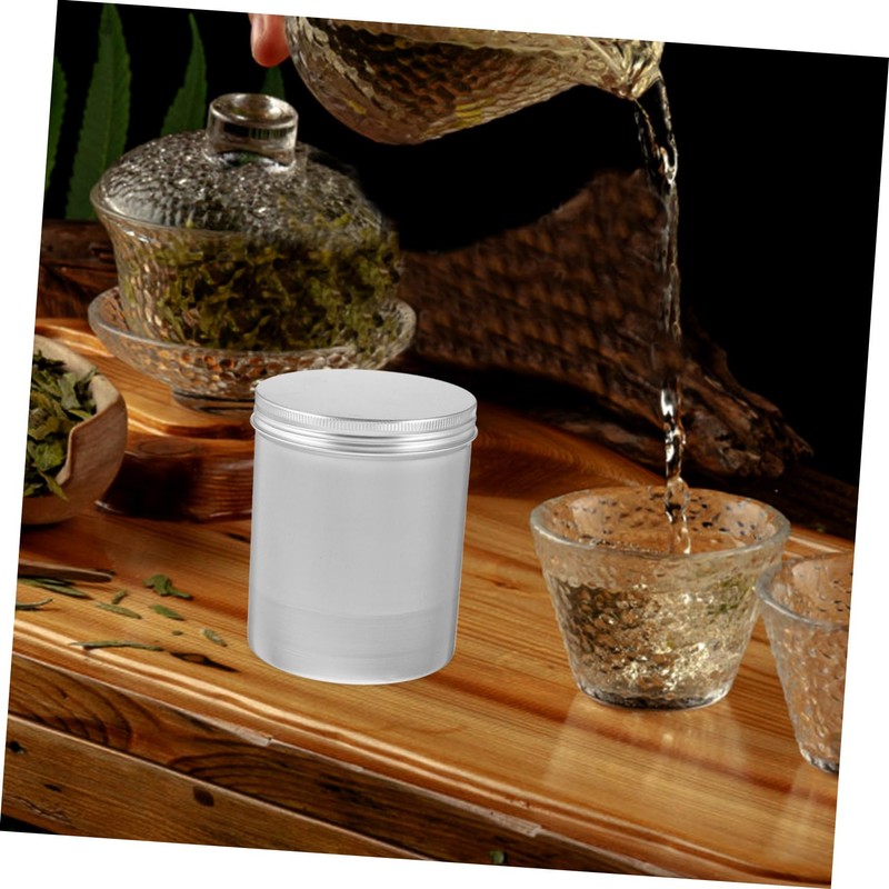 LABRIMP Tea Bag Organizer Box Aluminum Tea Canister Matcha Powder