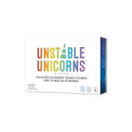 TeeTurtle, Unstable Unicorns, Juego de Cartas de Estrategia para Adultos y Niños, A Partir de 8 Años, De 2 a 8 Jugadores, 45 Minutos por Partida, Español
