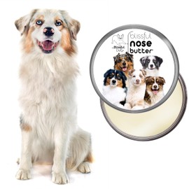 The Blissful Dog Australian Shepherd Nose Butter, Versatile Dog Nose Balm for Dry Nose, Handcrafted Nose Moisturizer, Easy-to-Apply Dog Essentials, Unscented, 8 oz.