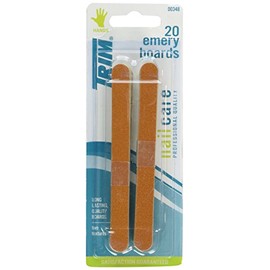 Trim Emery Boards - Double Sided Grit Nail Files - Long-Lasting Salon Boards for Shaping & Smoothing Nails - Pack of 20