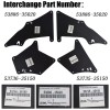 Unbranded x4 Mud Liner Splash Flaps Fender Seals Inner For