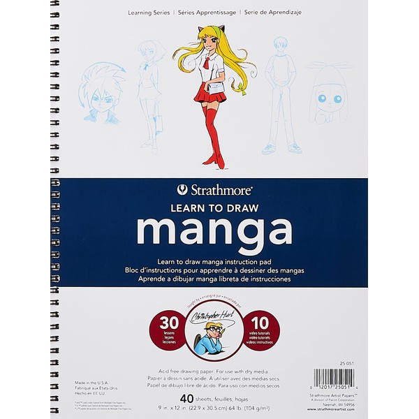 Strathmore Learn To Draw Wire Pad 9"X12"-Manga -250510