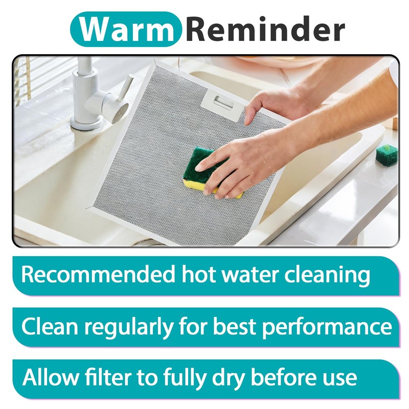2Pcs WA0575 Range Hood Filter 14.4"x13.5"x0.35" Compatible with Vissani