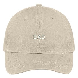 Trendy Apparel Shop Dad Embroidered Soft Cotton Low Profile Dad Hat Baseball Cap - Stone