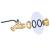 STYDDI Solid Brass Rain Barrel Spigot, Strong Flow Water Barrel