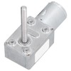 Gear Motor Speed Reduction Worm Self Locking M6 Thread 50mm