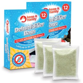 24pk Dehumidifier Bags | Moisture Absorbers for Home, Drawers, Wardrobe Dehumidifier Bags, Car Moisture Absorber | Damp Absorber Dehumidifier Disposable Dehumidifier Interior Dehumidifiers Disposable
