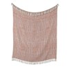 Appletree - Terracotta Geometric Throw/Blanket (180 x 130cm) - 100%