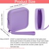 JOVAKIT Small Square Portable Silicone Makeup Bag for Women, Travel