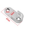 Mcredy 2 Pair Zinc Alloy Oval Hanging Rail Rod Holder