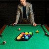 Zelphvt Black Billiards 9 Ball Pool Table Triangle Rack 9-Ball