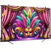 BlissYard Mardi Gras Backdrop Mask Photo Backdrop Valentine's Day Banner