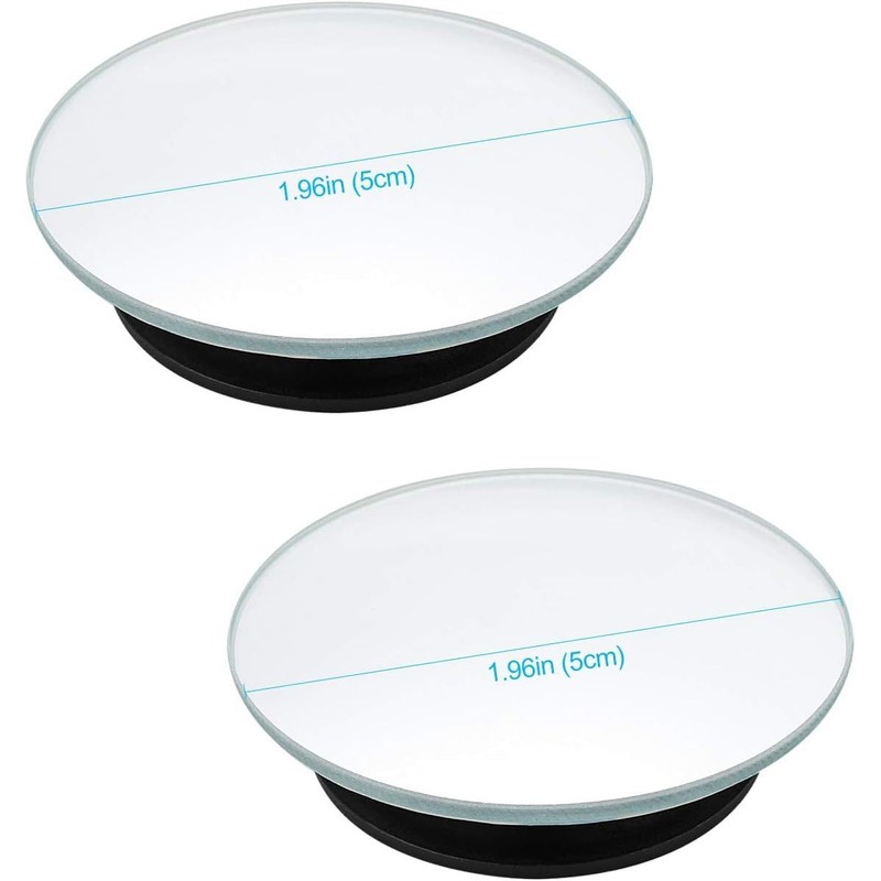 JMCo Blind Spot Mirrors for Cars, Glass Rotatable Waterproof Frameless