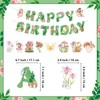 9Pcs Fairies Birthday Party Decorations Glittery Green Fairy Happy Birthday