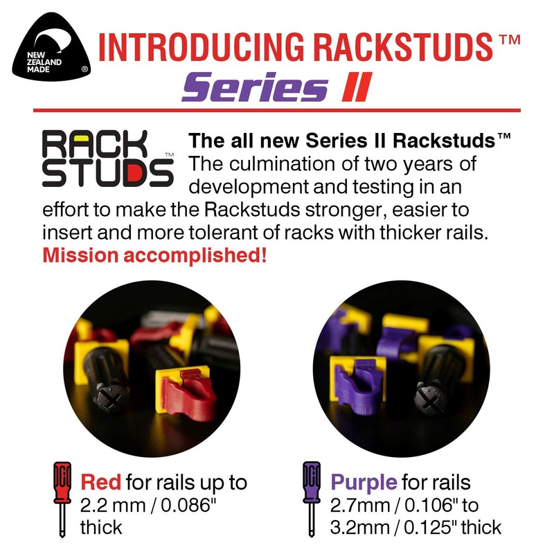 Rackstuds 40C Series II - Rack Screws for Server Rack