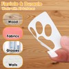 2 Inch Letter Stencils 42 Pcs Numbers Craft Stencils Plastic