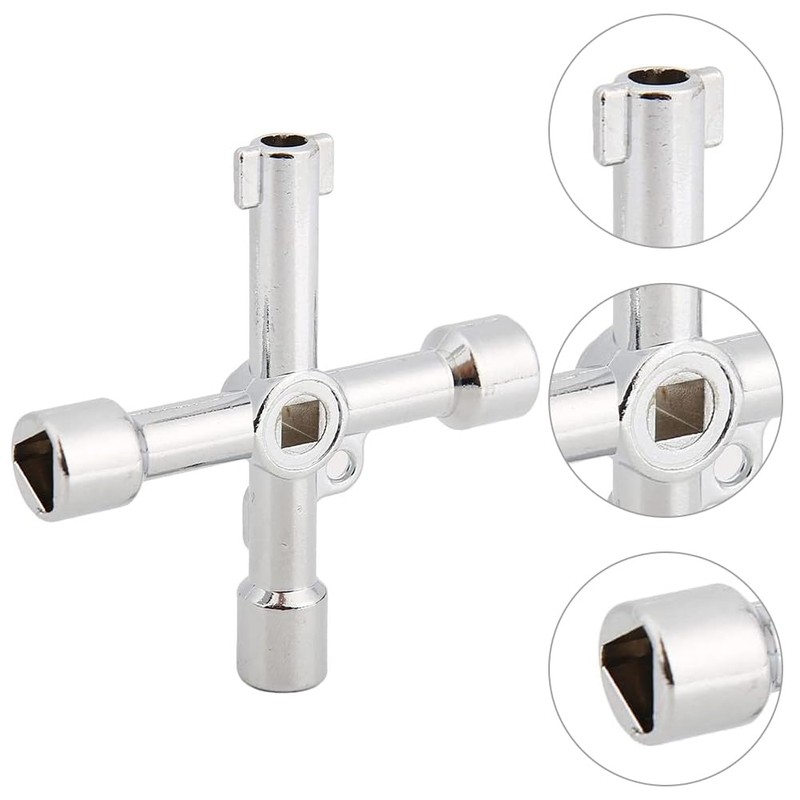 Universal key, control cabinet key, 4-way multifunctional key, 2 pieces