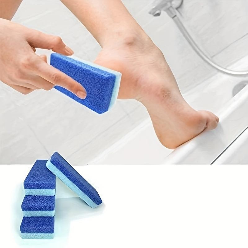4 Pcs Foot Pumice Stones and Scrubbers, Durable Exfoliating Pedicure