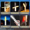 LED Camping Light, JMKMGL Foldable Rechargeable Light Built-in 2400mAh Battery,
