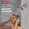 Delta Faucet Clarifi Premium Shower Filter Attachment with Filter, Hard