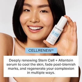 CLEARSTEM - CELLRENEW - Suero de células madre de colágeno - Acné + suero facial de piel juvenil - Ácido hialurónico, Reishi, aloe vera - Productos para el cuidado de la piel facial - Sin gluten
