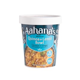 Aahana's Madras Quinoa & Lentil Bowl - Gluten Free, Non GMO, Vegan / Vegetarian Meal Ready-to-Eat, Just Add Water, No Refrigeration Required (2.3 oz, Pack)