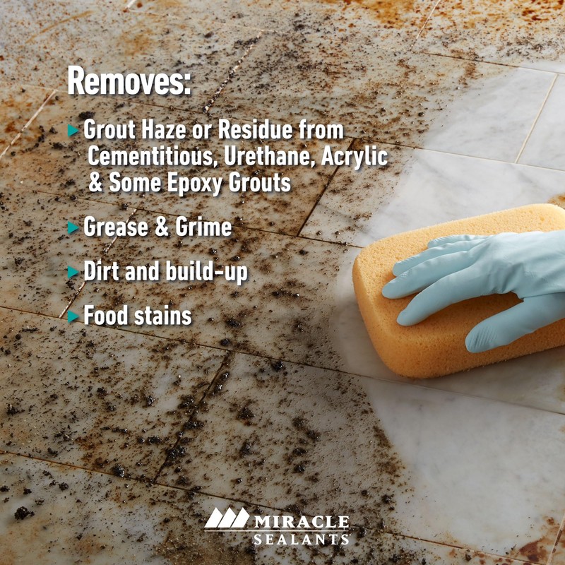 Miracle Sealants Miracle Heavy Duty Tile & Stone Cleaner, Grout