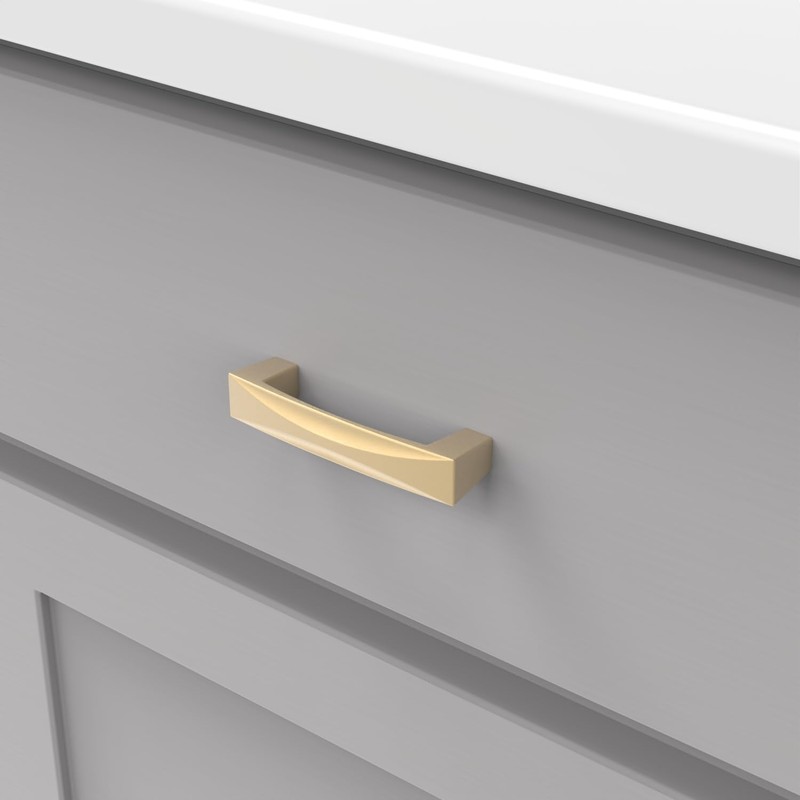 Hickory Hardware 1 Pack Solid Core Kitchen Cabinet Pulls, Luxury