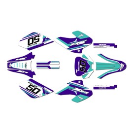 Kalair GFX Graphics Kit for Honda XR 80 (2001-2003) EVO Series Purple 09 Mil - Dirt bike Custom Racing Graphics Decals Stickers Kit, no-plastics