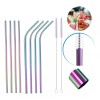 Veraly Set 8 Popotes Acero Inox Ecológicos Lavables Colores 30oz