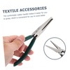 TEHAUX 2pcs Warp Knitting Tool Long Nose Flat Jaws Pliers