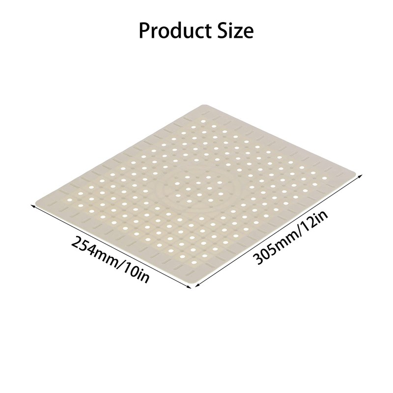 Alvinlite Sink Liner, Square Rubber Sink Mat, Protects Sink, 2