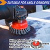 Wire Wheel Cup Brush Set for Grinder, 4 Pack Wire