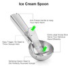 Rpanle Ice Cream Scoops with Easy Trigger, Stainless Steel Cookie